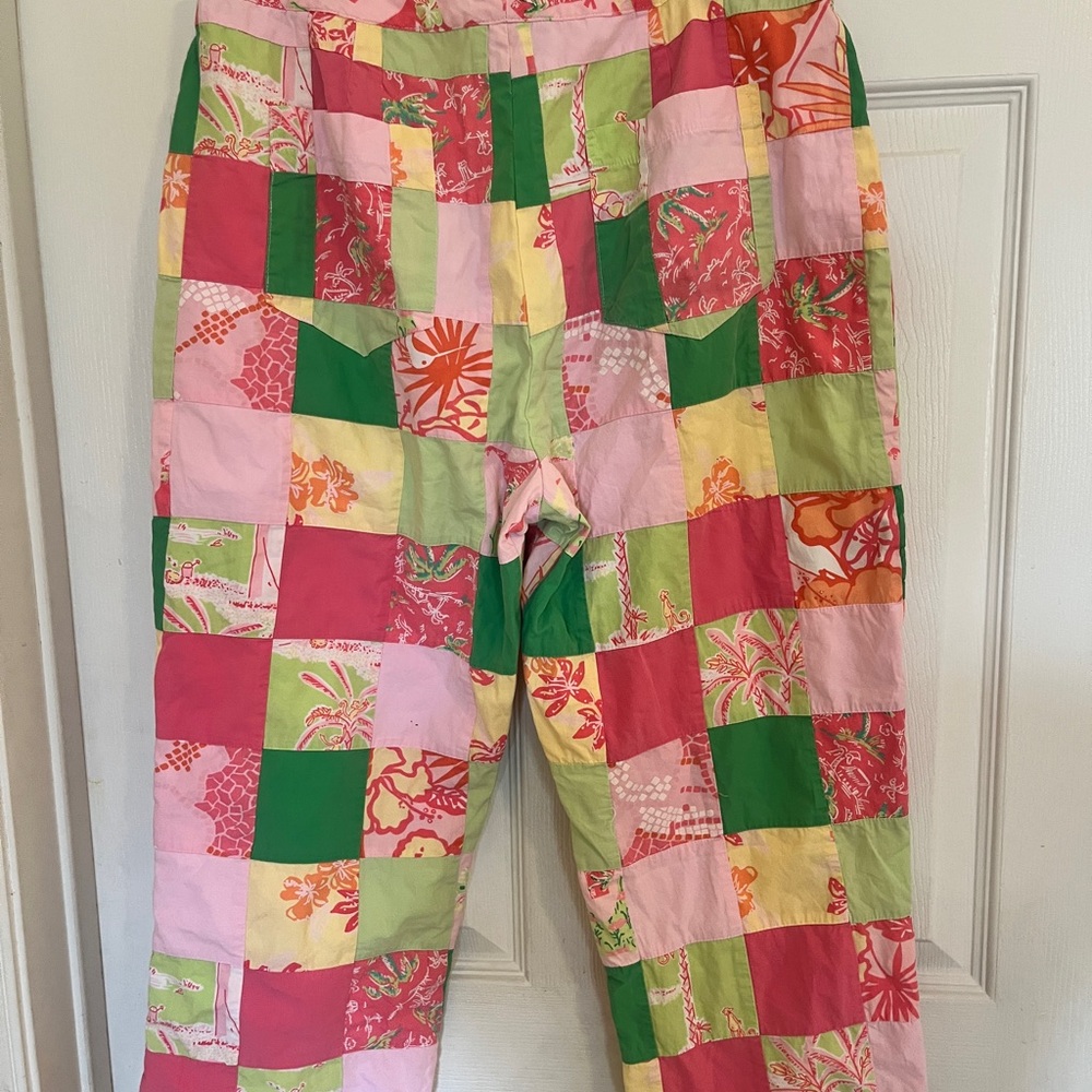 Colorful Patchwork Pants - image 3